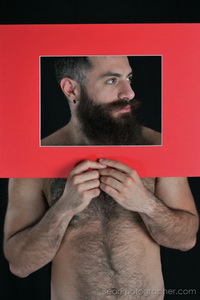 Projet FrameMEN - Prise de photos en studio avec un ours muscl